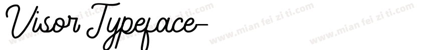 Visor Typeface字体转换